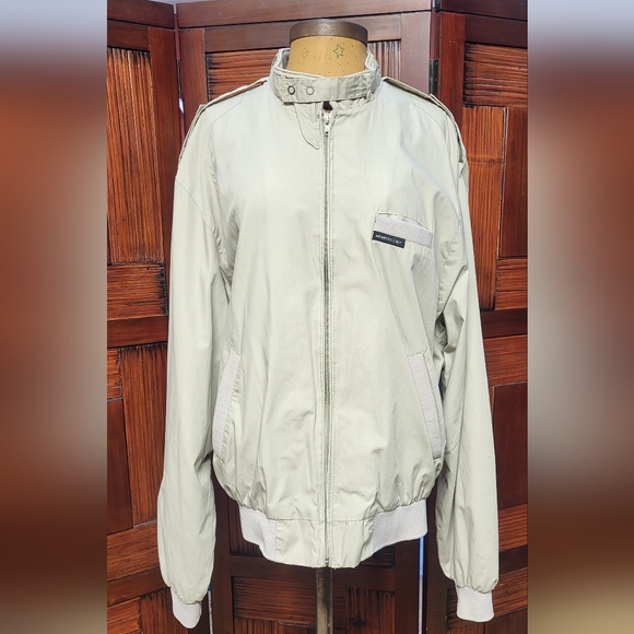 Vintage 90s Men's Mebers Only Jacket Light Khaki 44L - Picture 6 of 14